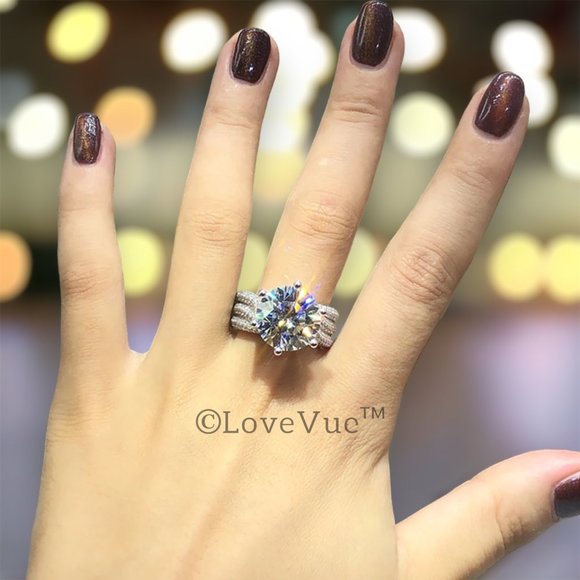 Certified 5ct. t.w. Diamond Brilliant Cut Luxury Engagement Wedding Ring - Picture 9 of 17